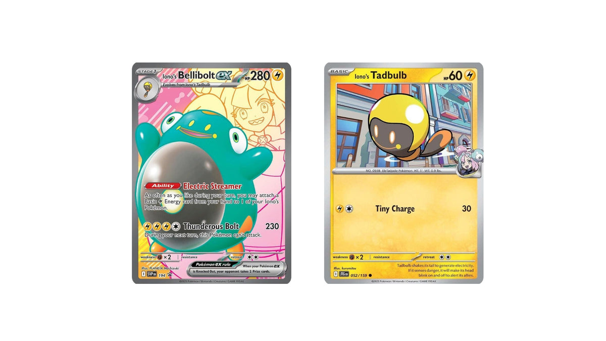 Cartas Promo Iono's Bellibolt Ex - Iono's Tadbulb Español