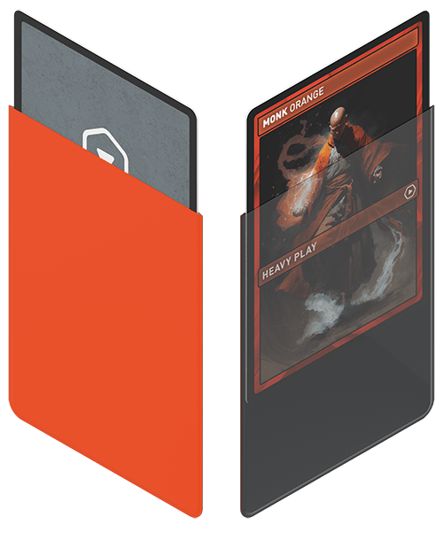 Heavy Play Curv Sleeves Standard 100 Monk Orange