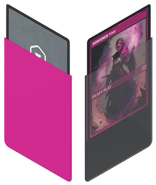 Heavy Play Curv Sleeves Standard 100 Sorcerer Pink